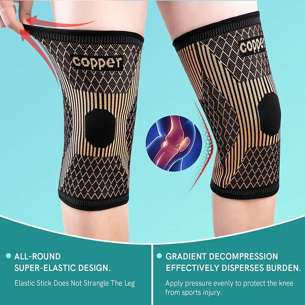 Copper Knee Brace for Arthritis Pain & Support-Copper Knee Sleeve for Knee Pain Compression Sleeve for Sports,Knee Pain Relief