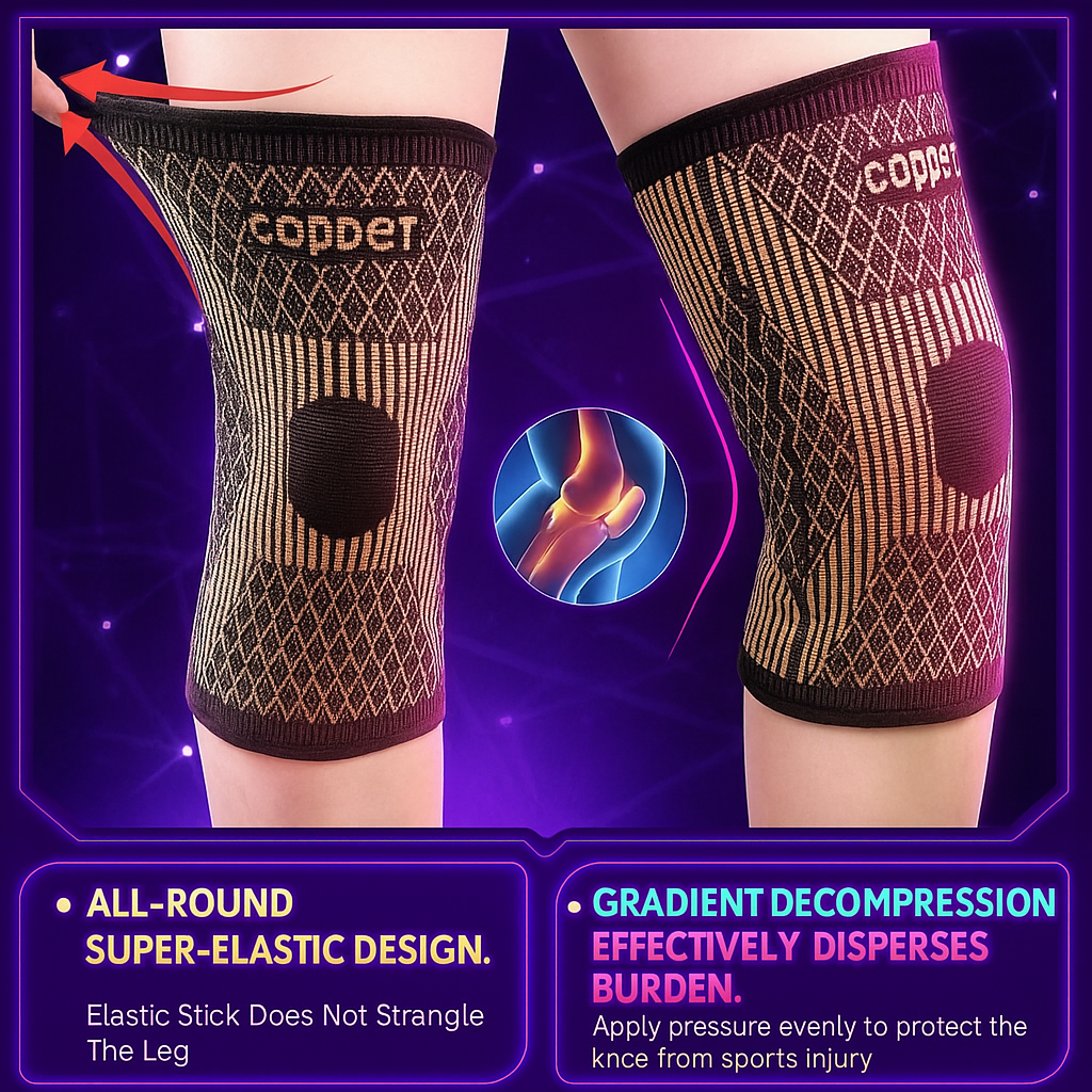TheraStrap™ Copper Knee Brace — Advanced Compression & Joint Support