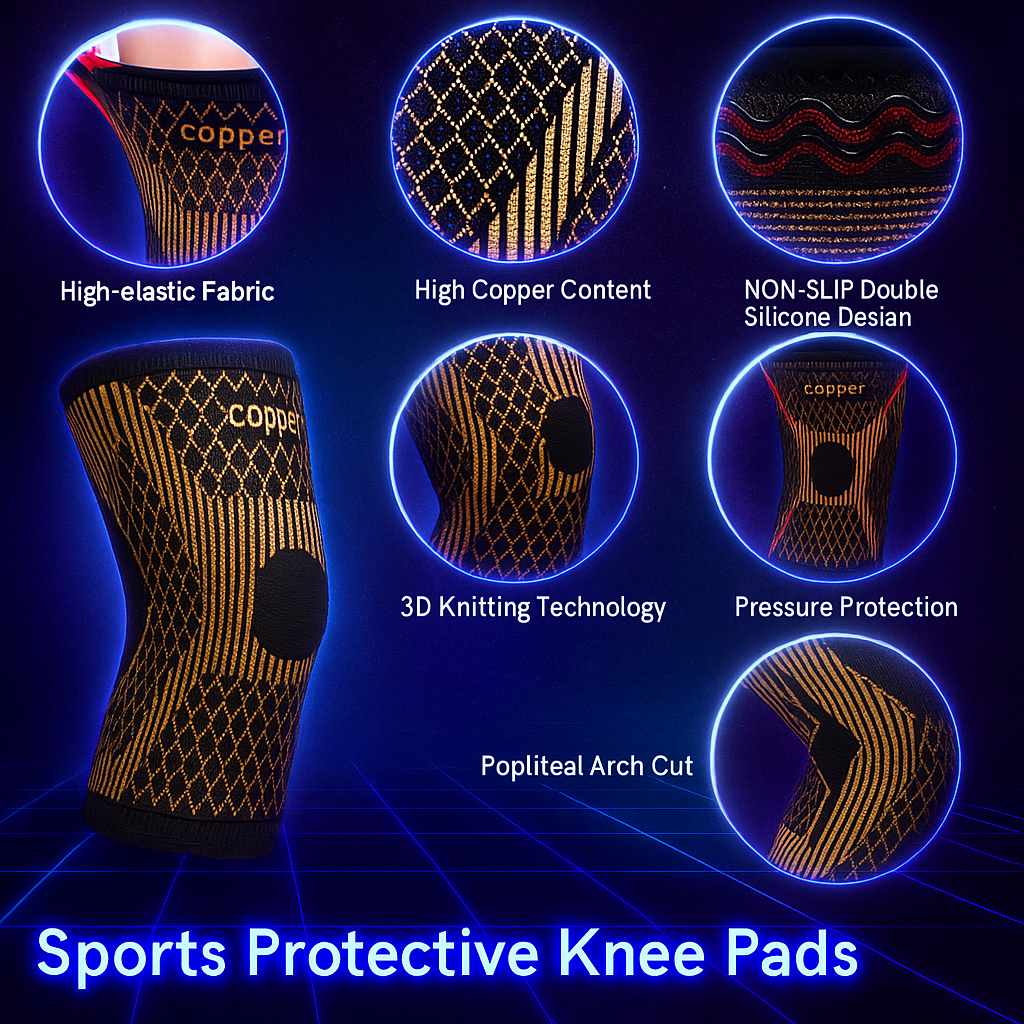 TheraStrap™ Copper Knee Brace — Advanced Compression & Joint Support